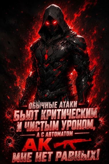 Обычные атаки бьют критическим и чистым уроном, а с автоматом АК мне нет равных!