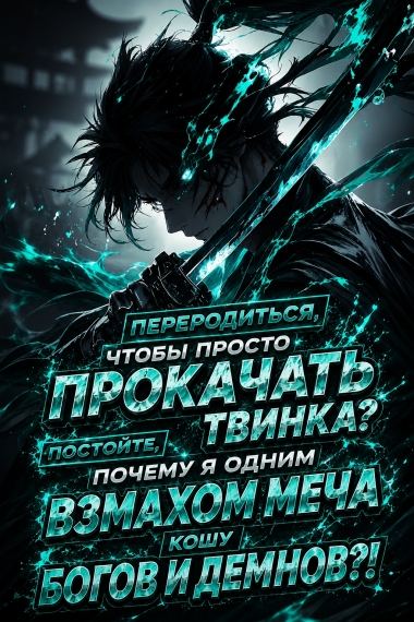Переродиться, чтобы просто прокачать твинка? Постойте, почему я одним взмахом меча кошу богов и демонов?!