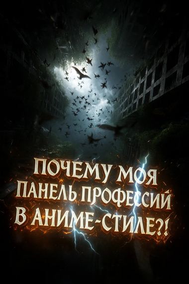 Почему моя панель профессий в аниме-стиле?!