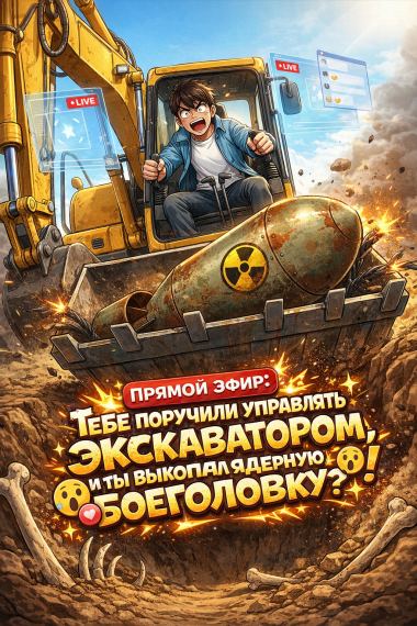 Прямой эфир: Тебе поручили управлять экскаватором, и ты выкопал ядерную боеголовку?!