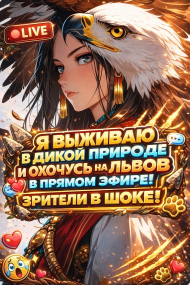 Я выживаю в дикой природе и охочусь на львов в прямом эфире! Зрители в шоке! (ЗАВЕРШЁН)
